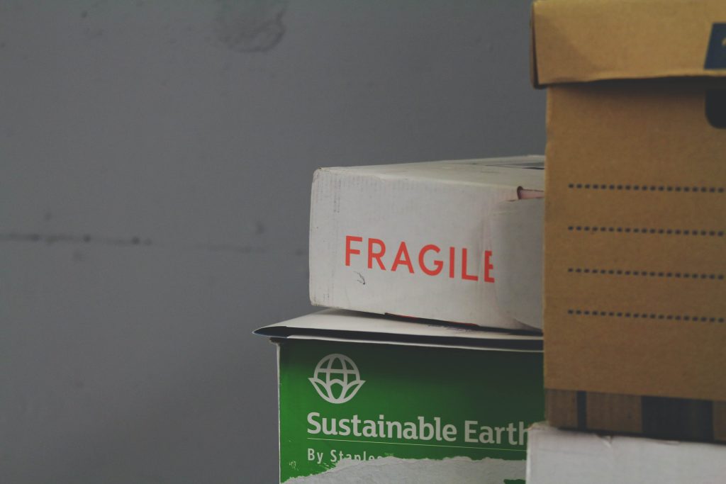 Fragile boxes and storage boxes
